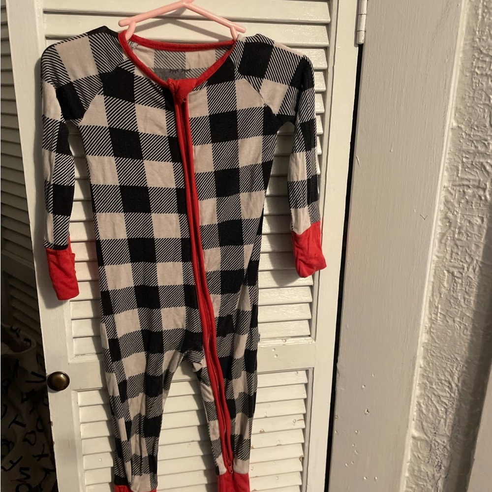 Little Sleepies Black and White Footies Cozy One Piece